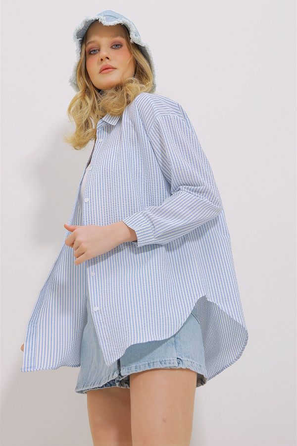 Trend Alaçatı Stili Ženska srajca Trend Alaçatı Stili