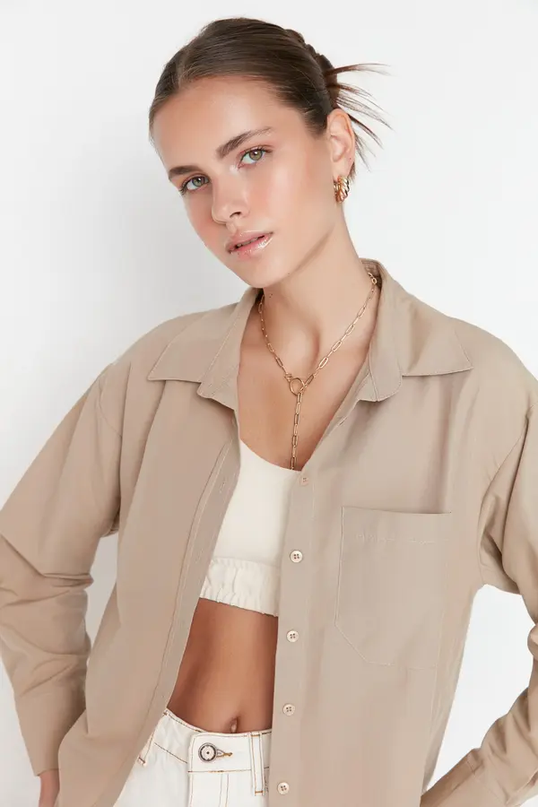 Trendyol Ženska srajca Trendyol Boyfriend
