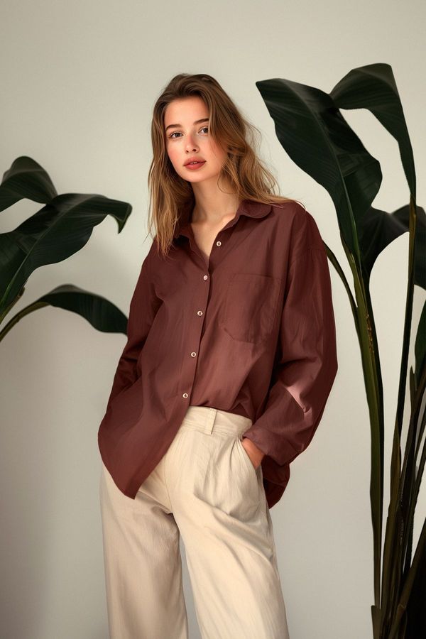 Trendyol Ženska srajca Trendyol Boyfriend