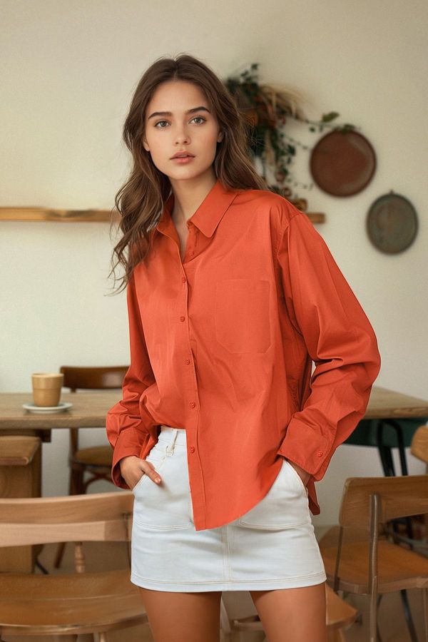 Trendyol Ženska srajca Trendyol Boyfriend