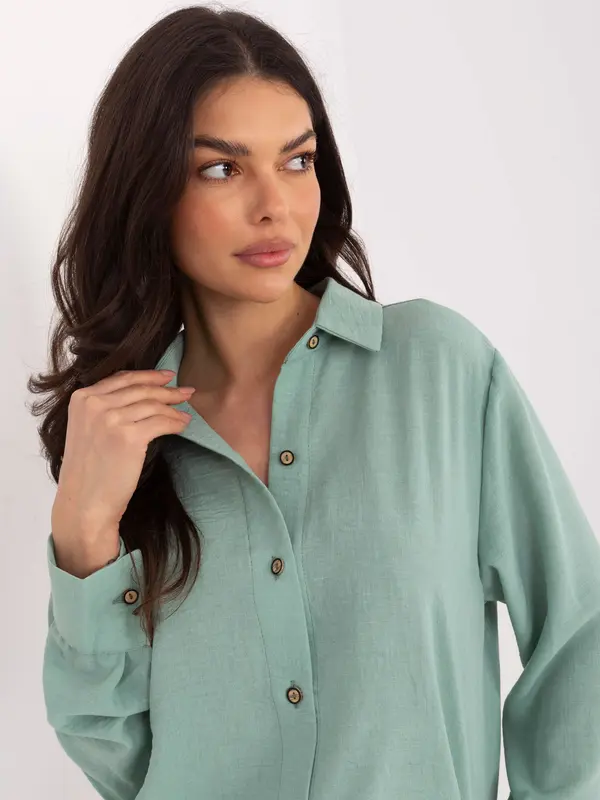 LAKERTA Ženska srajca v barvi mete