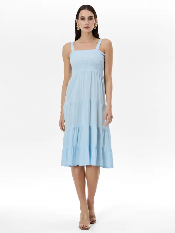 Orsay Ženska svetlo modra midi obleka ORSAY