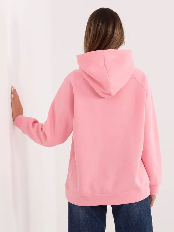 RUE PARIS Ženska svetlo roza jopa s kapuco