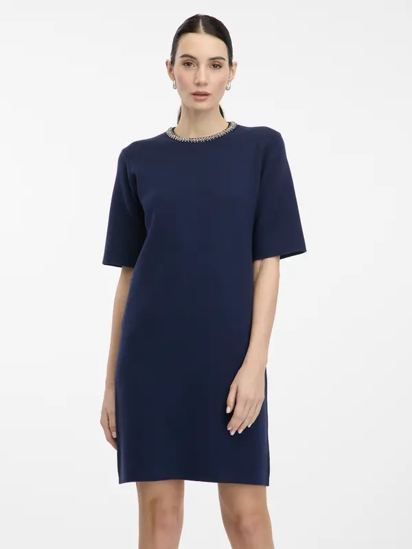 Orsay Ženska temno modra mini obleka ORSAY