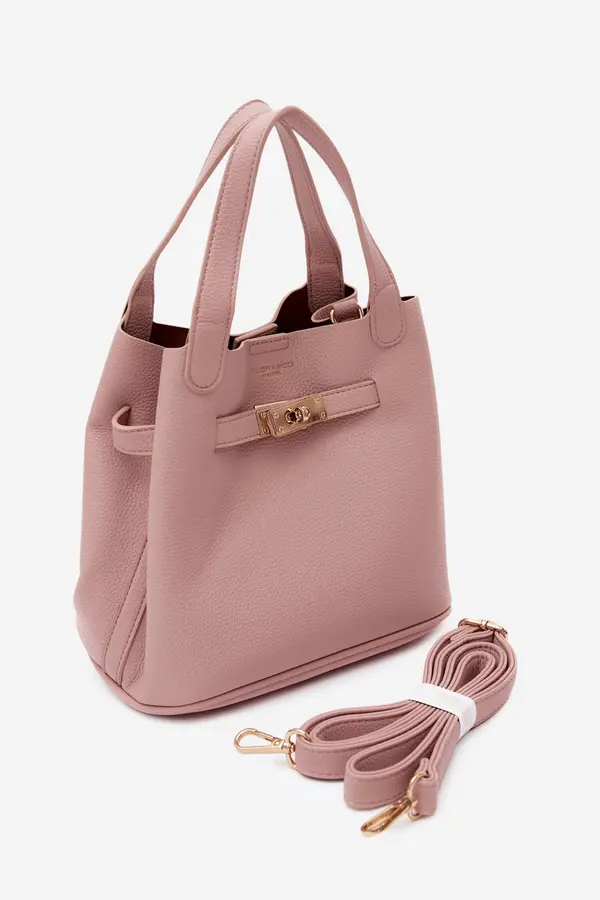 FLORA & CO Ženska torbica Flora&amp;Co iz umetnega usnja, roza