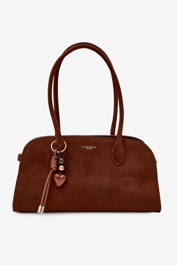 FLORA & CO Ženska torbica Flora&amp;Co z obeskom Camel Violette