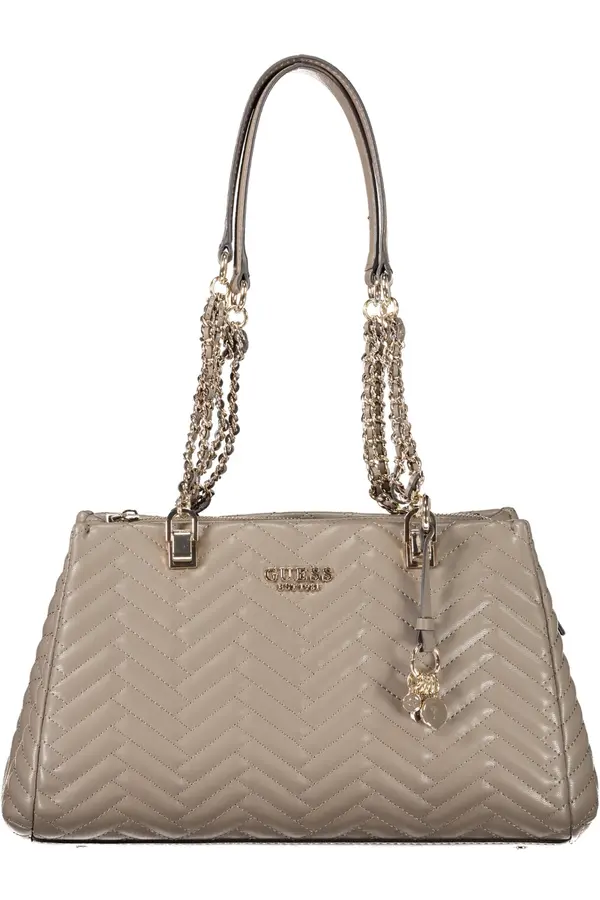 GUESS JEANS Ženska torbica GUESS rjave barve