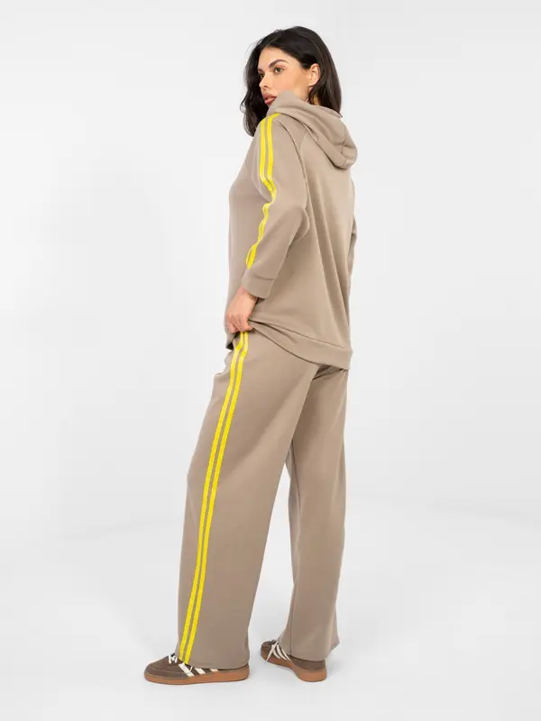 RUE PARIS Ženska trenirka temno bež barve