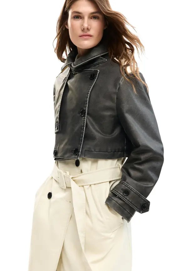 DESIGUAL Ženska usnjena jakna Desigual