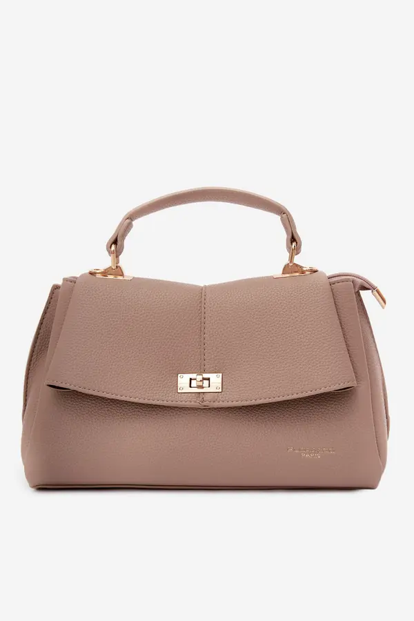 FLORA & CO Ženska usnjena torbica Flora&amp;Co bež Sybella