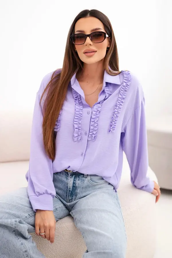 Kesi Włoski Ženska viskozna bluza Kesi z dolgimi rokavi