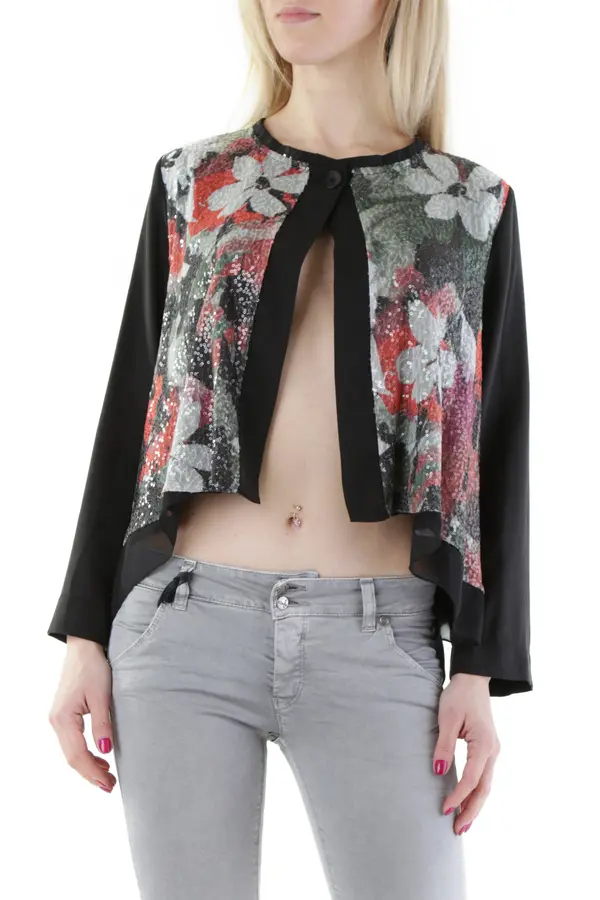 Sexy Woman Ženska vzorčasta bluza z dolgimi rokavi