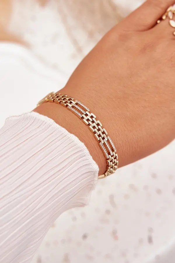 Boto Ženska zapestnica iz kirurškega jekla s cirkoni