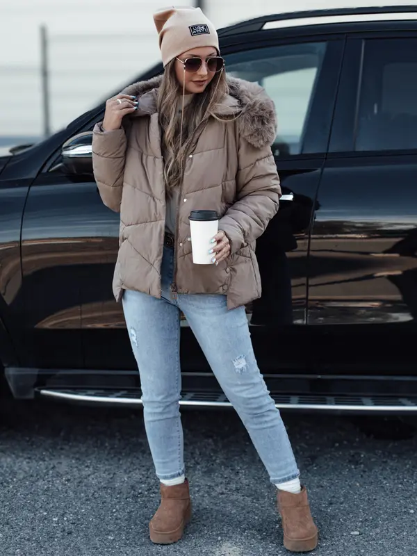 DStreet Ženska zimska jakna FIXMIX s kapuco