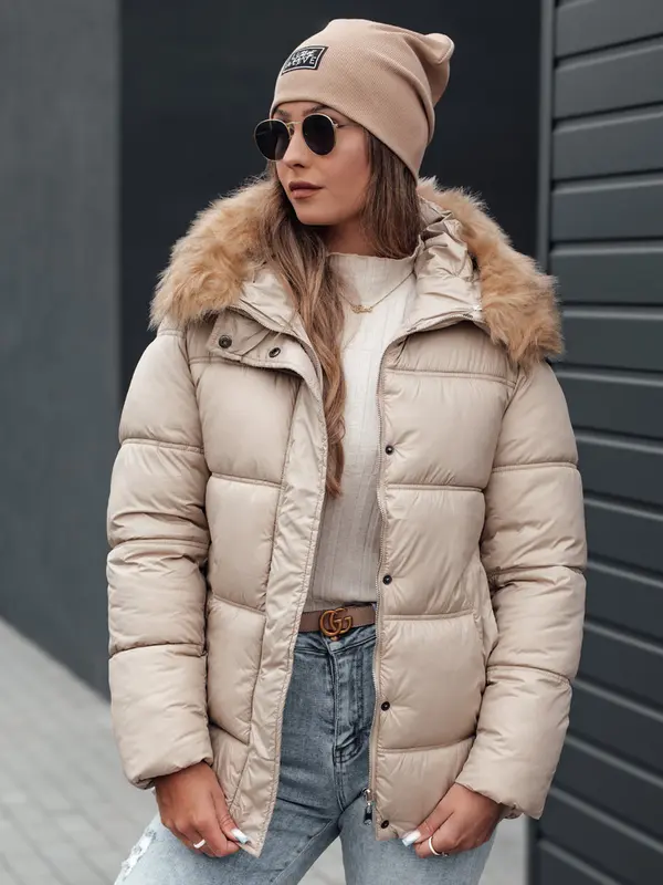 DStreet Ženska zimska jakna NORDKOLL s kapuco