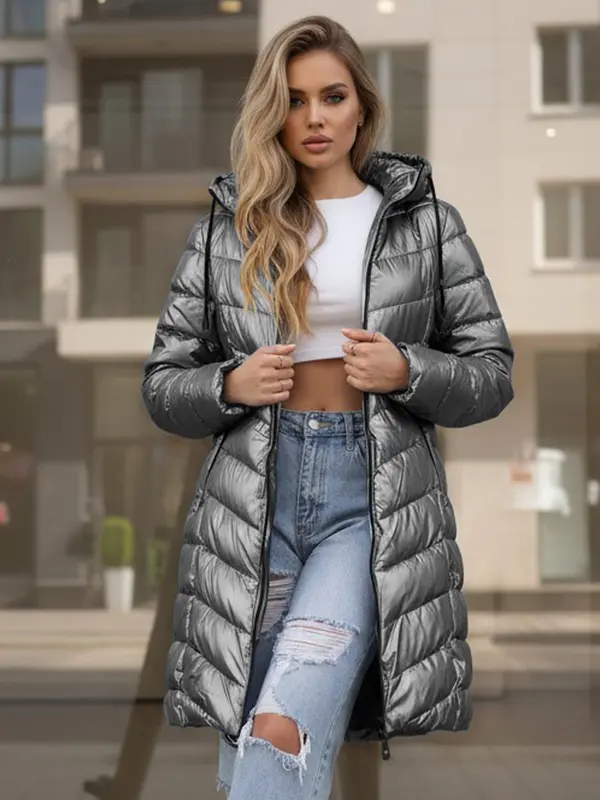 DStreet Ženska zimska jakna s kapuco