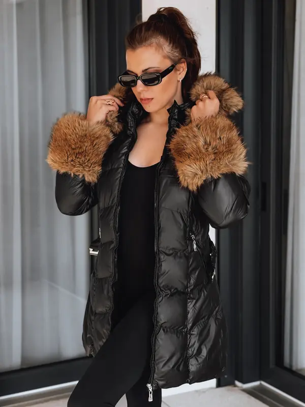 DStreet Ženska zimska jakna s krznom