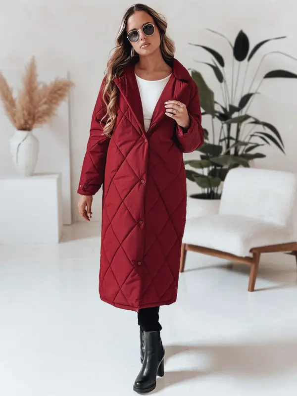 DStreet Ženska zimska jakna WARMISSA bordo