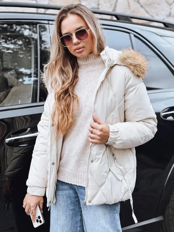 DStreet Ženska zimska prešita jakna s kapuco