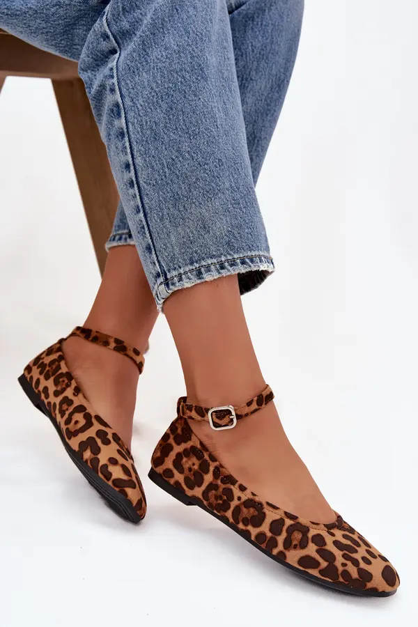 Boto Ženske balerinke s paščkom Panterka Janelor