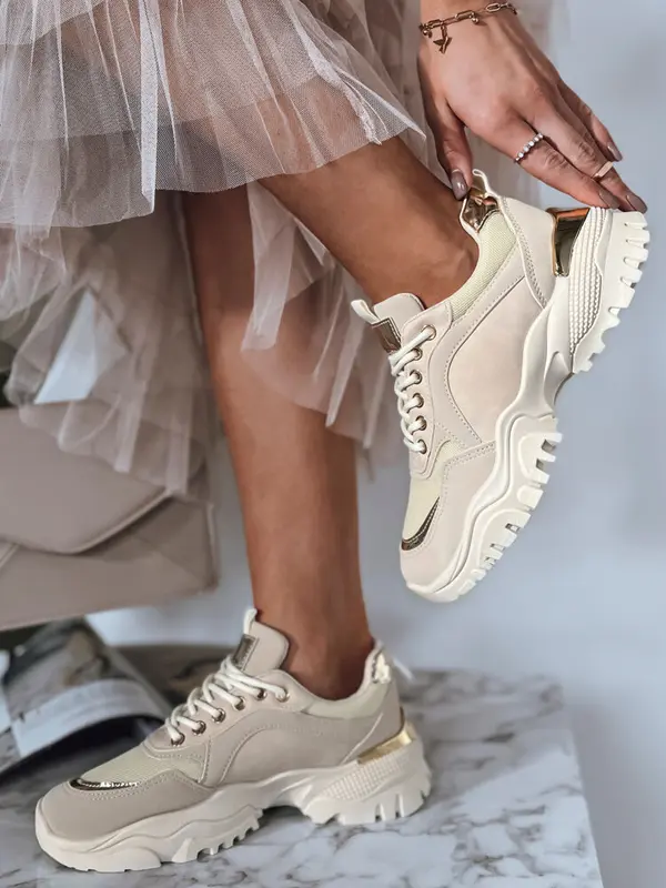 DStreet Ženske bež superge LIZZE