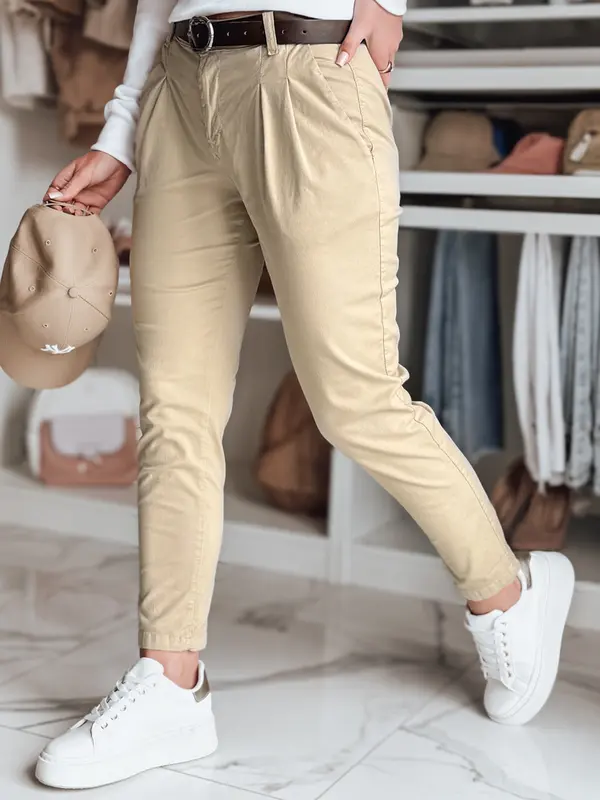 DStreet Ženske chino hlače s pasom MODELA