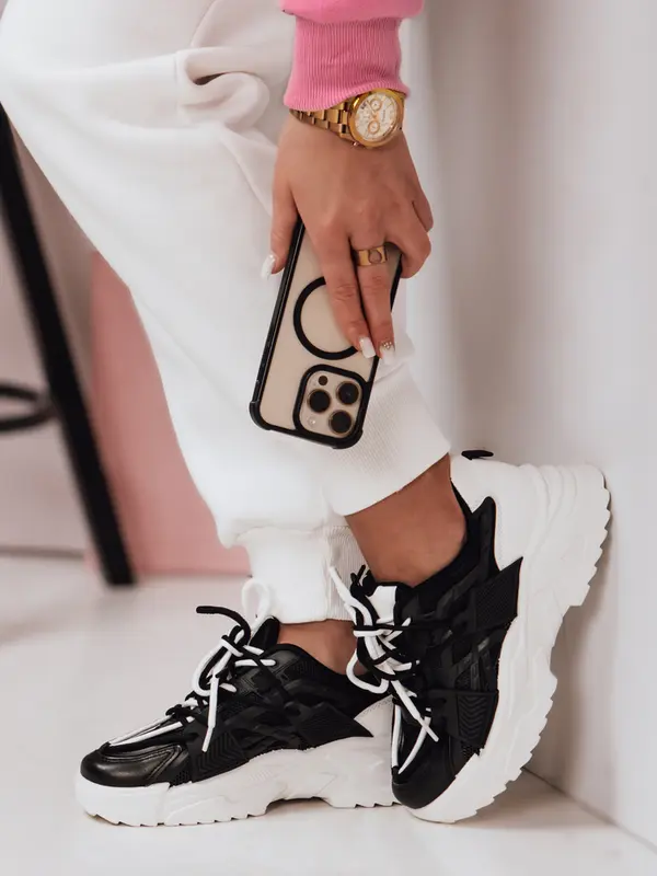 DStreet Ženske črne superge CITYWAY