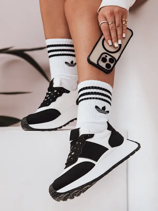 DStreet Ženske črne superge NEWSTREET