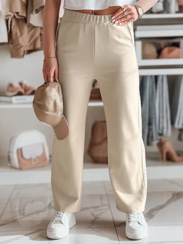 DStreet Ženske črtaste široke hlače LUXEEN