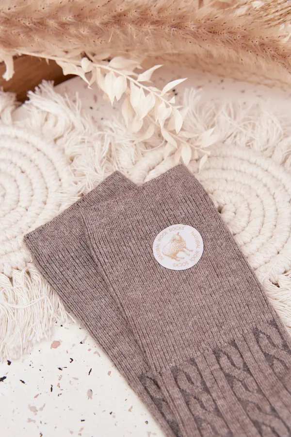 Aura.via Ženske dolge volnene nogavice Aura.via