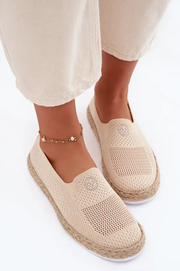 VINCEZA Ženske espadrile Vinceza bež
