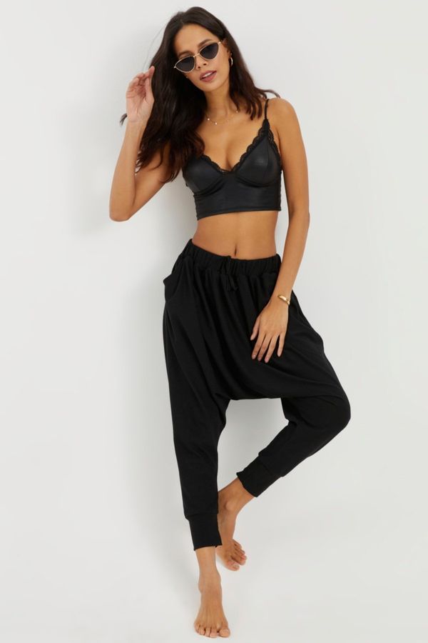 Cool & Sexy Ženske hlače Cool & Sexy LV168/Black