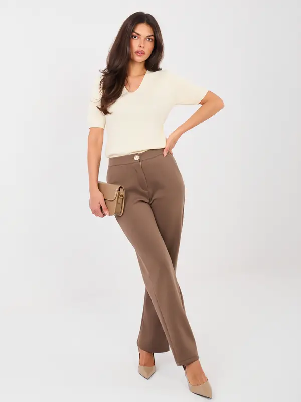 RUE PARIS Ženske hlače iz finega materiala