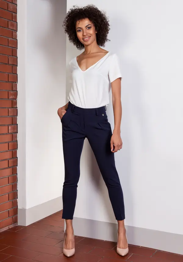 Lanti Ženske hlače Lanti Sd115 Navy Blue