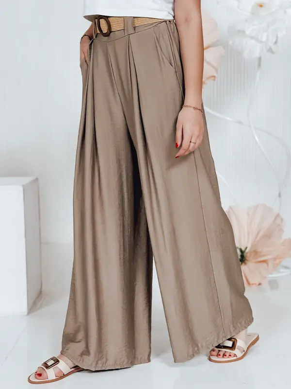 DStreet Ženske hlače MIRELOU, rjave