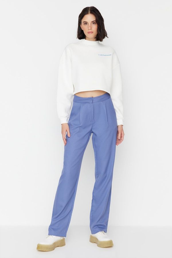 Trendyol Ženske hlače Trendyol Wide cut