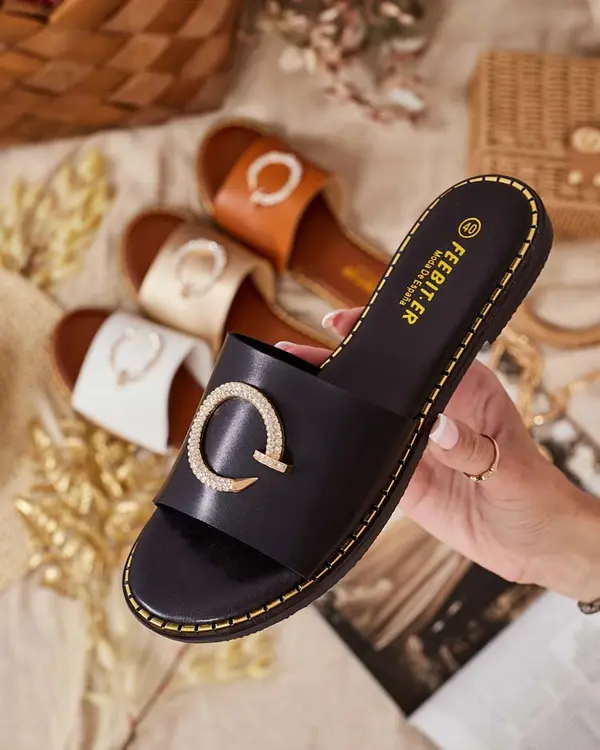 Resti Ženske japonke Omerta z ravnim podplatom