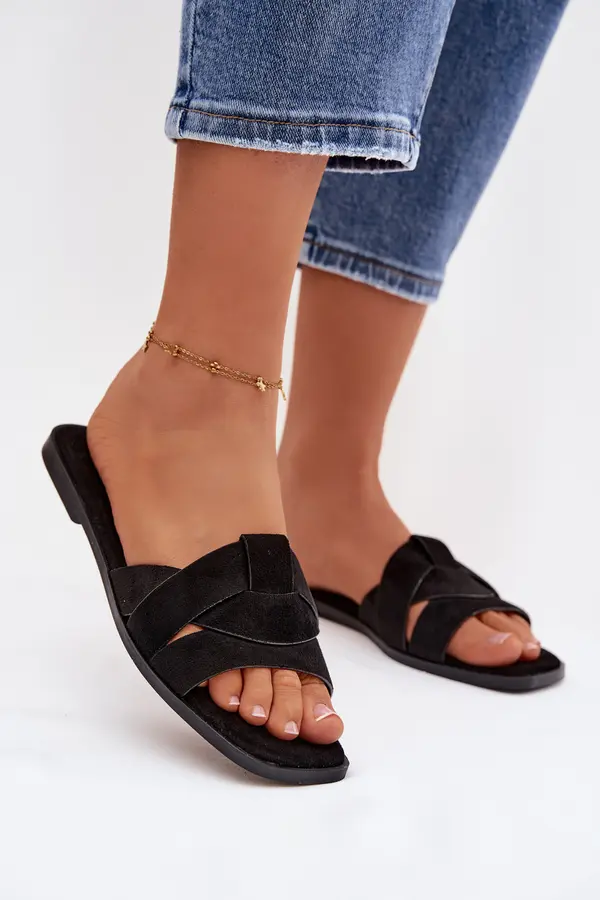 Boto Ženske japonke s paščki iz eko semiša