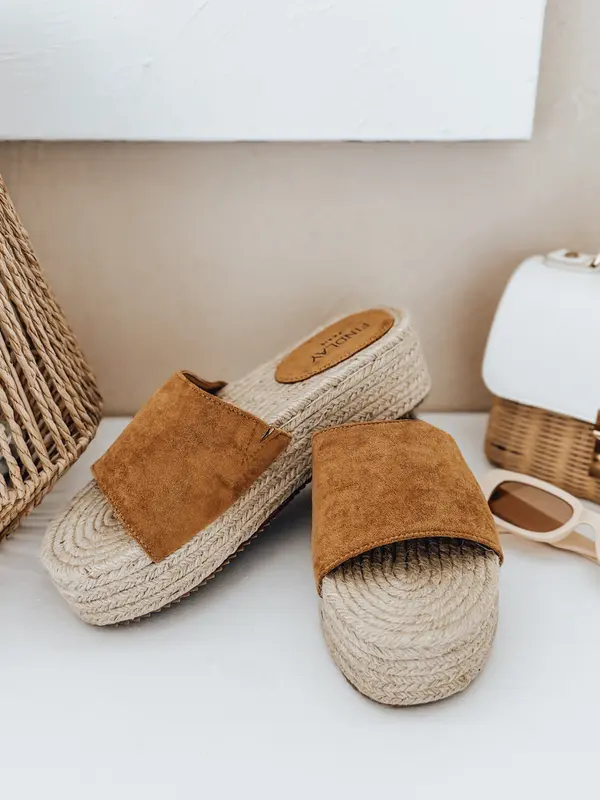 DStreet Ženske japonke SUMMERRY kamelja