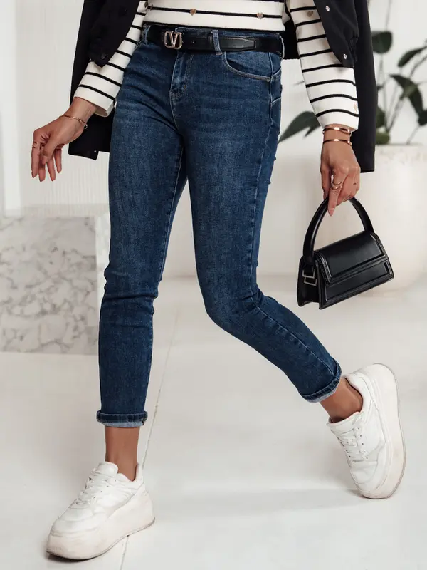 DStreet Ženske kavbojke BEVINO, temno modre