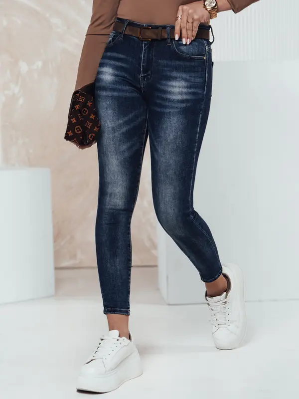 DStreet Ženske kavbojke BLUEDEN s pasom