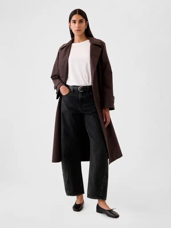 GAP Ženske kavbojke GAP z visokim pasom