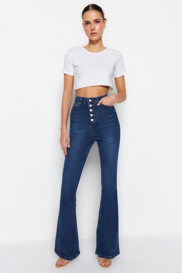 Trendyol Ženske kavbojke Trendyol Flare Jeans