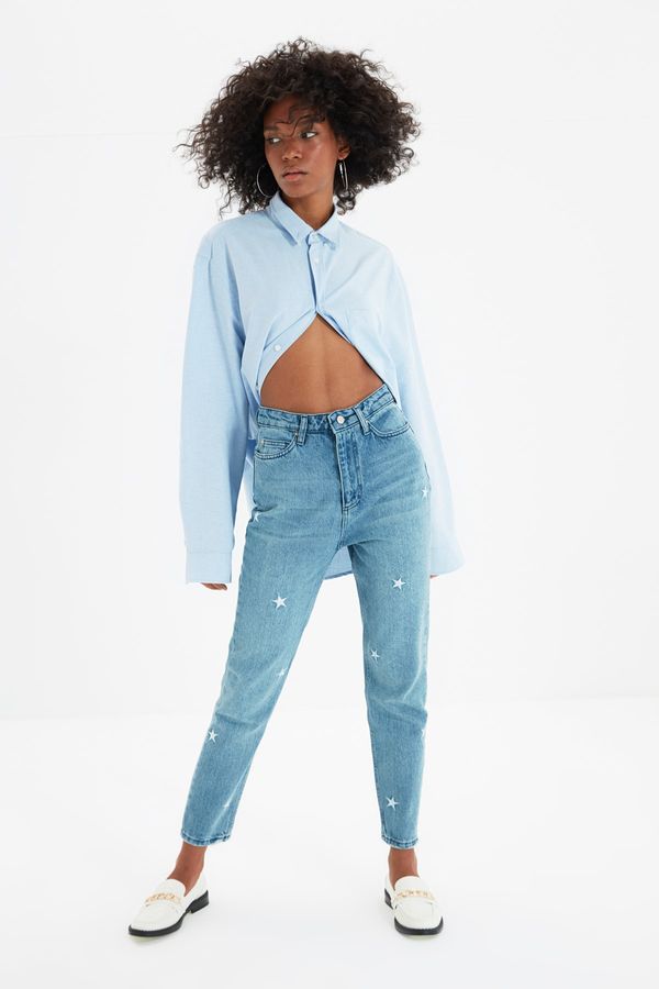 Trendyol Ženske kavbojke Trendyol Mom jeans