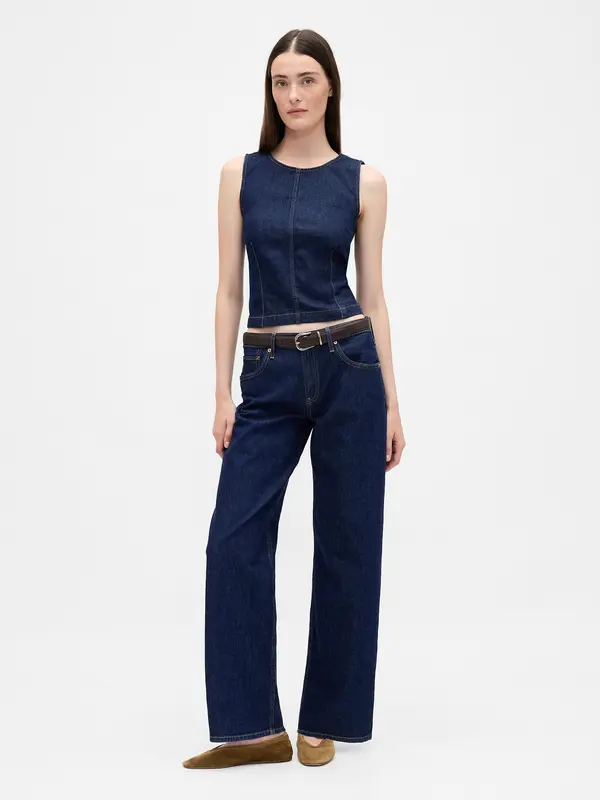 GAP Ženske kavbojke z nizkim pasom GAP