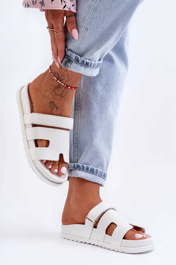 Boto Ženske klasične japonke Molie bele barve