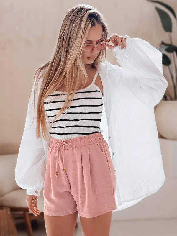 DStreet Ženske kratke hlače POLETJE TRIP roza