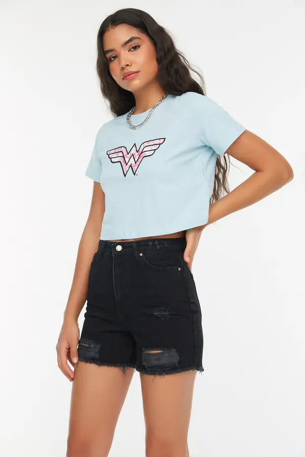 Trendyol Ženske kratke hlače Trendyol Denim