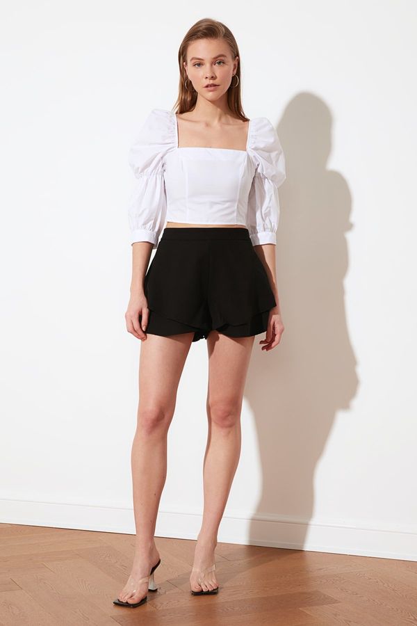 Trendyol ženske kratke hlače Trendyol Skirt-Looking Shorts