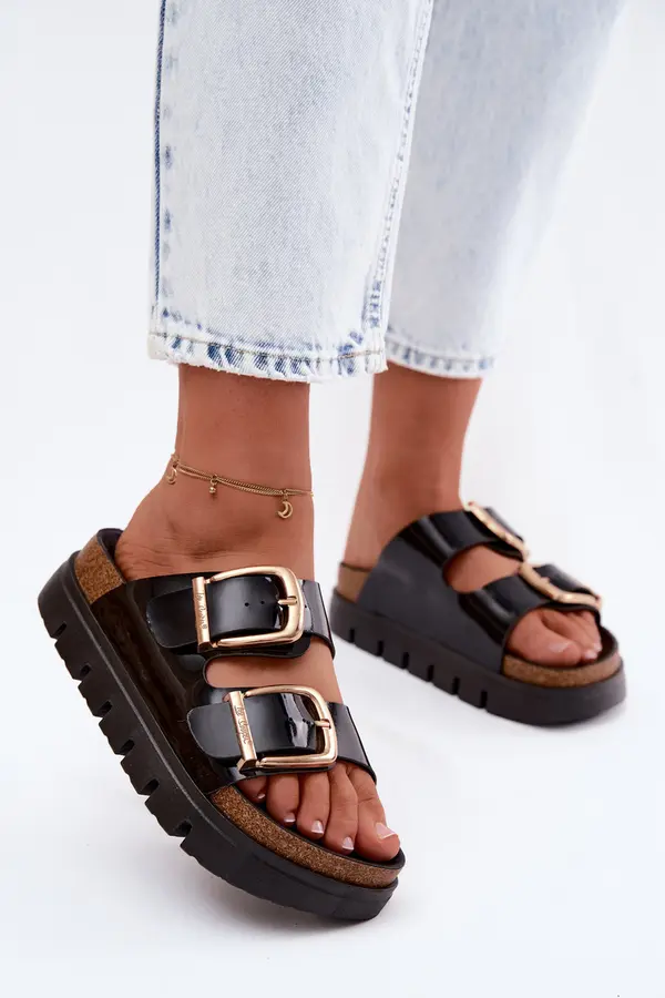 Lee Cooper Ženske lakirane japonke Lee Cooper